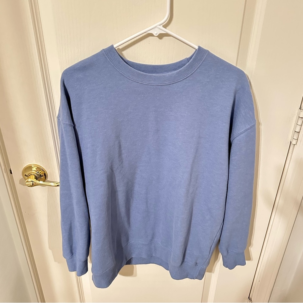 BLUE CREW NECK SWEATER (WOMENS) (XS) (COTTON ON)